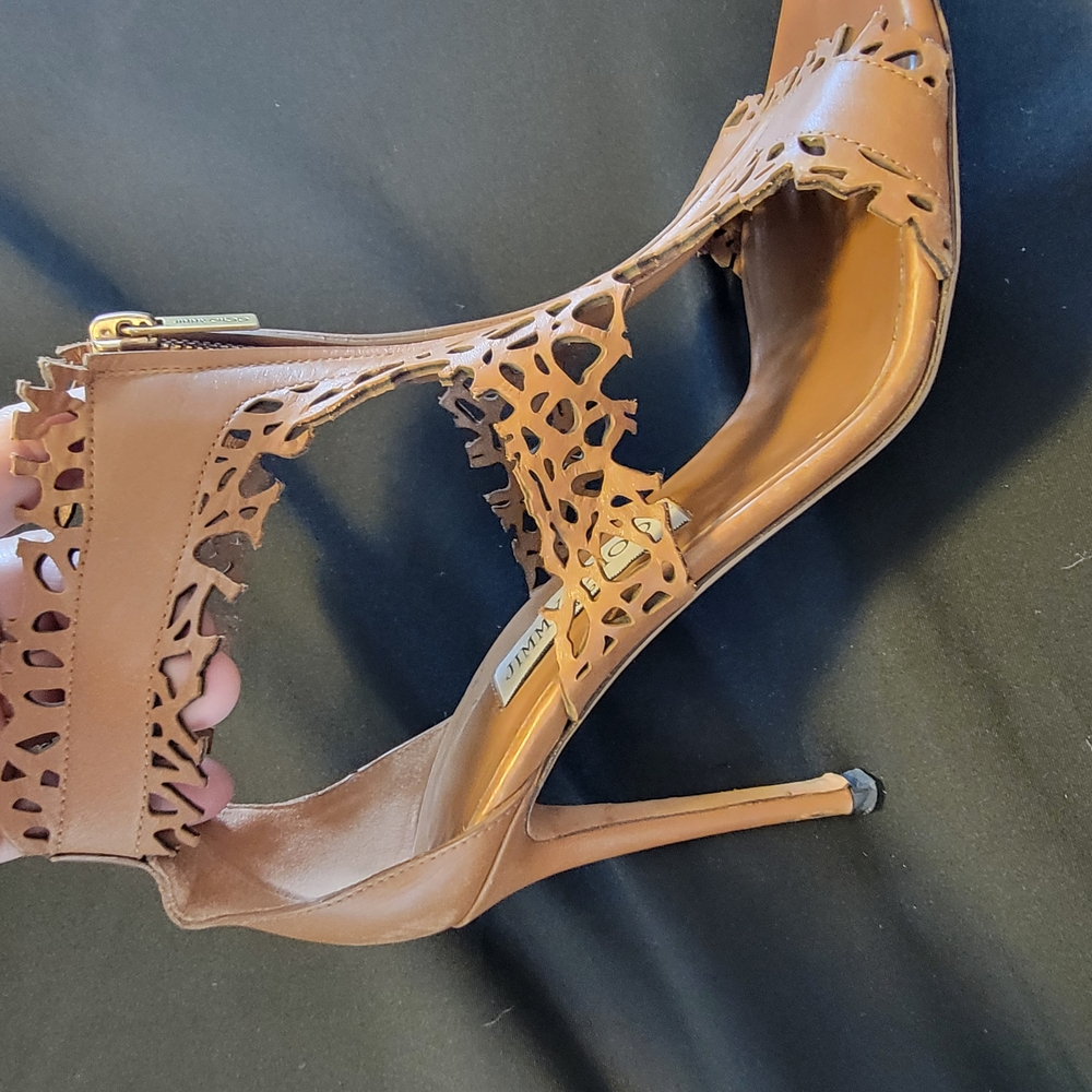 Elegant Brown Jimmy Choo Stiletto Heels